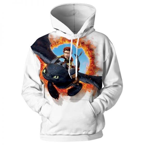 How To Train Your Dragon Hoodies - Anime Unisex 3D Print Sweatshirts Pullovers