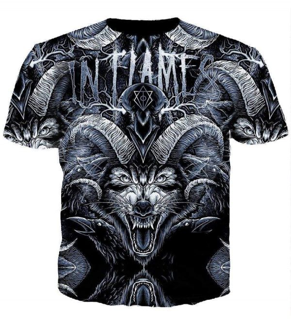 In Flames Hoodies - Pullover Black Hoodie