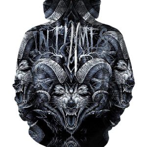 In Flames Hoodies - Pullover Black Hoodie