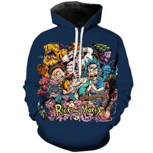 Infinite Amazing Universe | Rick and Morty 3D Printed Unisex Hoodies