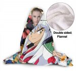 Inuyasha Hooded Blanket - Anime Fleece Printed Flannel Blanket