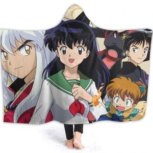 Inuyasha Hooded Blanket - Anime Fleece Printed Flannel Blanket