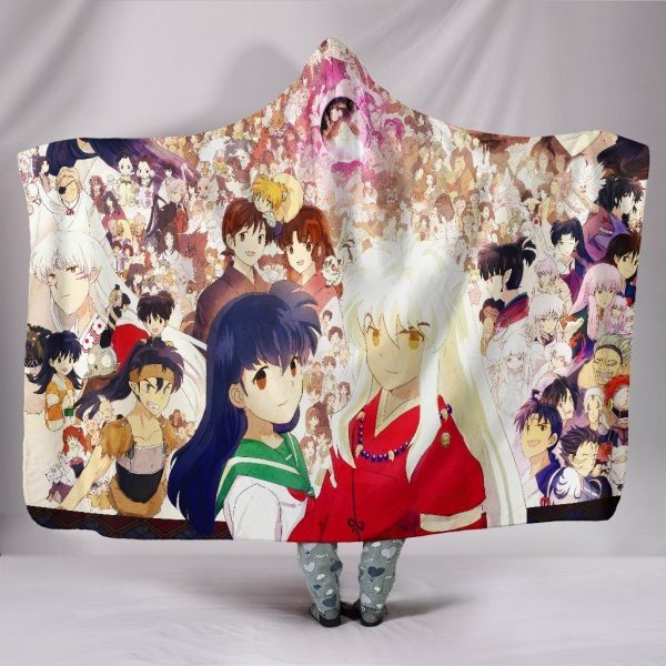 Inuyasha Hooded Blankets - Inuyasha Anime Series Hooded Blanket