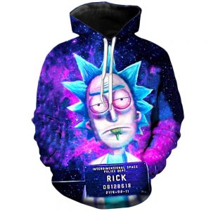 Iridescent Rick | Rick and Morty 3D Printed Unisex Hoodies