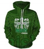 Irish Hoodies - Pullover Green Hoodie