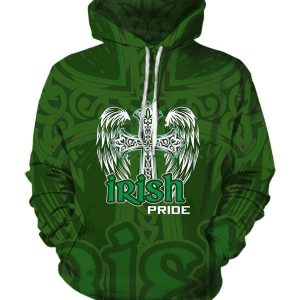 Irish Hoodies - Pullover Green Hoodie