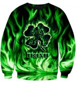 Irish Hoodies - Pullover Green Hoodie