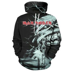 Iron Maiden 3D Hoodie Rock Metallic Tracksuits Skull Eddies Sweatshirt