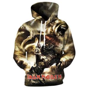 Iron Maiden 3D Hoodie Rock Metallic Tracksuits Skull Eddies Sweatshirt ILH-033