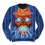Iron Maiden 3D Print Pullover Unisex Rock Music Band Sweatshirt