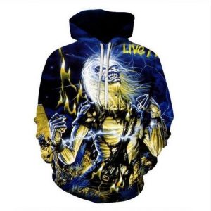 Iron Maiden Crewneck Sweatshirts Hoodie Funny 3D Print Pullover