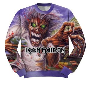 Iron Maiden Hoodie 3D Print Pullover Unisex Rock Music Band Sweatshirt