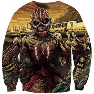 Iron Maiden Hoodie 3D Print Pullover Unisex Rock Music Band sweatshirt