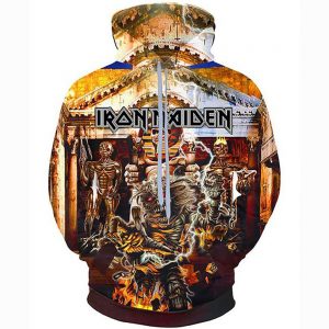 Iron Maiden Hoodie Couple Sweatshirt - Unisex Real Dead One 3D Print Hoody Jacket