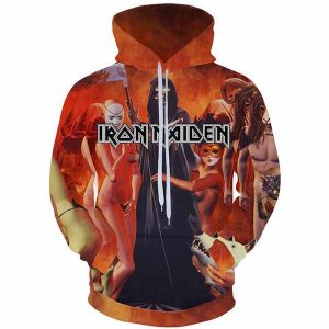 Iron Maiden Hoodie - Rock Hooded Pullover