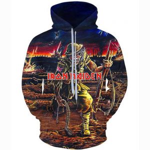 Iron Maiden Hoodie Sweatshirt - Unisex Real Dead One 3D Print Pullover
