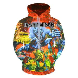 Iron Maiden Hoodie Sweatshirt Unisex Real Dead One 3D Print Pullover