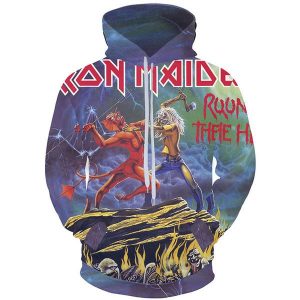 Iron Maiden Sweatshirts 3d Print Band Hoodie Lifelike Pullover