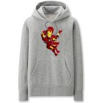 Iron Man Hoodies - Solid Color Iron Man Cartoon Style Cool Fleece Hoodie