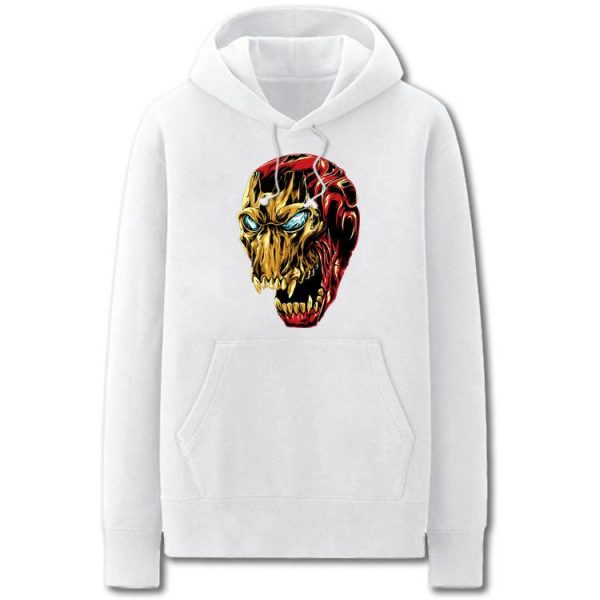 Iron Man Hoodies - Solid Color IronMan Terror Style Fleece Hoodie