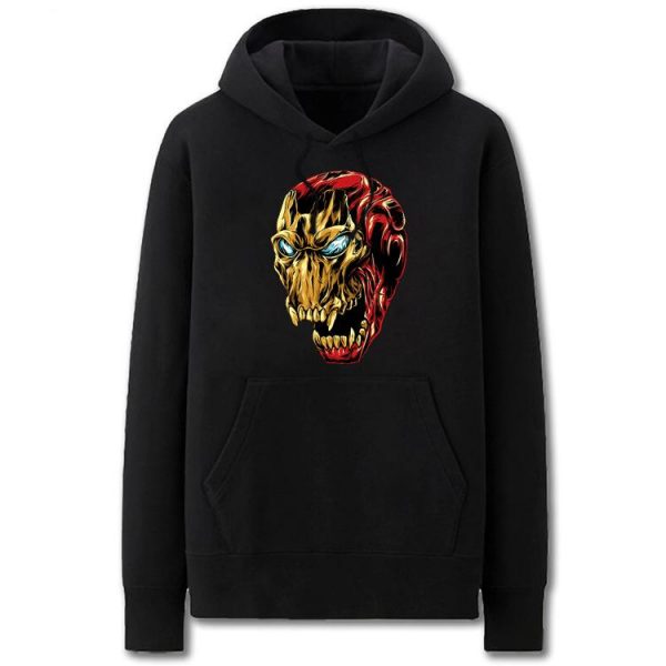 Iron Man Hoodies - Solid Color IronMan Terror Style Fleece Hoodie