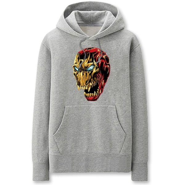 Iron Man Hoodies - Solid Color IronMan Terror Style Fleece Hoodie