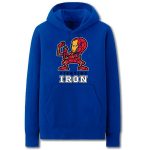 Iron Man Hoodies - Solid Color Super Hero IronMan Cartoon Style Fleece Hoodie