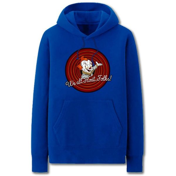 IT Hoodies - Solid Color Horror Clown Cartoon Super Cool Style Fleece Hoodie