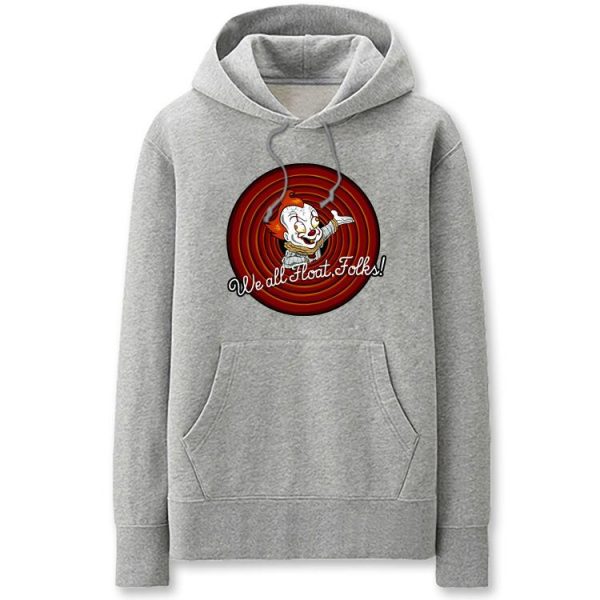 IT Hoodies - Solid Color Horror Clown Cartoon Super Cool Style Fleece Hoodie