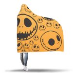 Jack Skellington Hooded Blanket - Halloween Yellow Blanket