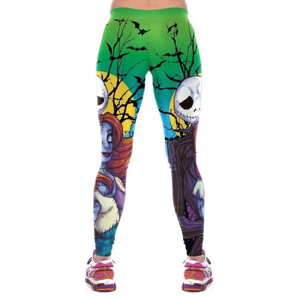 Jack Skellington Leggings - Jack&Sally Green Legging