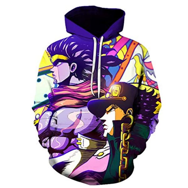 JoJo's Bizarre Adventure Hoodies - 3D Printed Pullover Hooded Sweatshirt