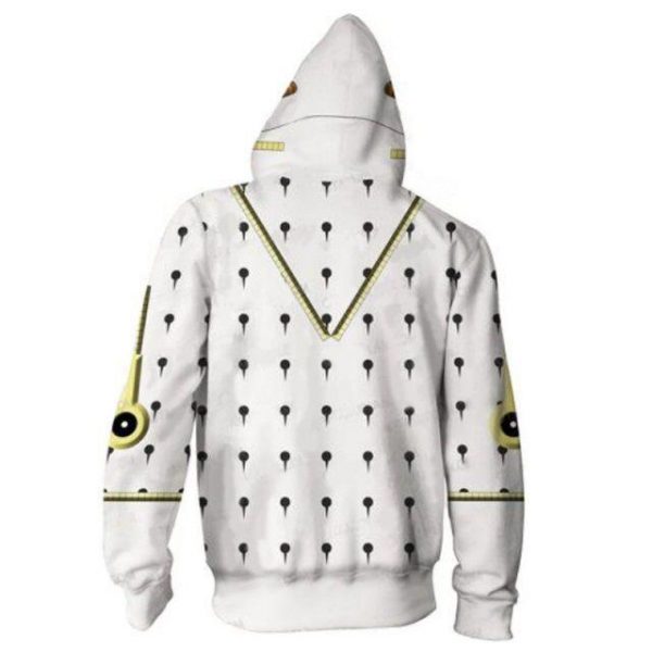 JoJo's Bizarre Adventure Hoodies - Bruno Bucciarati White Zip Up Hoodie