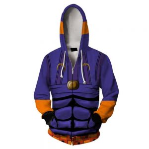 JoJo's Bizarre Adventure Hoodies - Ghirga Narancia Purple Zip Up Hoodie