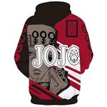 JoJo's Bizarre Adventure Hoodies - Jotaro Kujo 3D Printed Pullover Hooded Sweatshirt