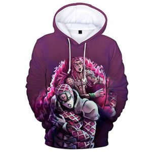 JoJo's Bizarre Adventure Hoodies - King Crimson 3D Printed Pullover Sweatshirt