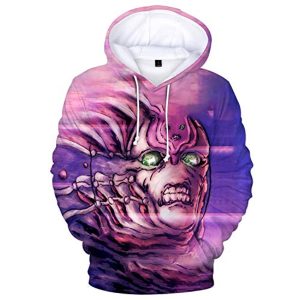 JoJo's Bizarre Adventure Hoodies - King Crimson 3D Printed Pullover Sweatshirt