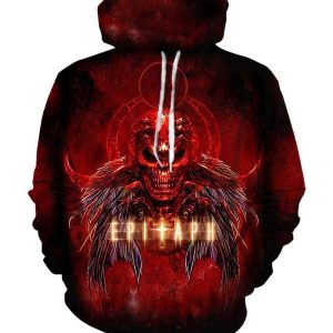 Judas Priest Hoodies - Pullover Red Hoodie