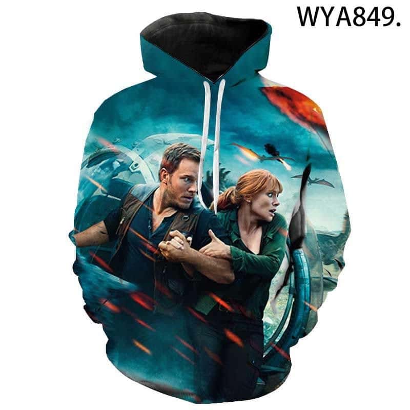 Jurassic Park 3D Print Hoodies - Casual Sweatshirts Streetwear