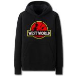 Jurassic Park and Westworld Hoodies - Solid Color Jurassic Park and Westworld Fleece Hoodie