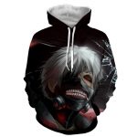 Kaneki Human Ghoul -Tokyo Ghoul 3D Printed Hoodie