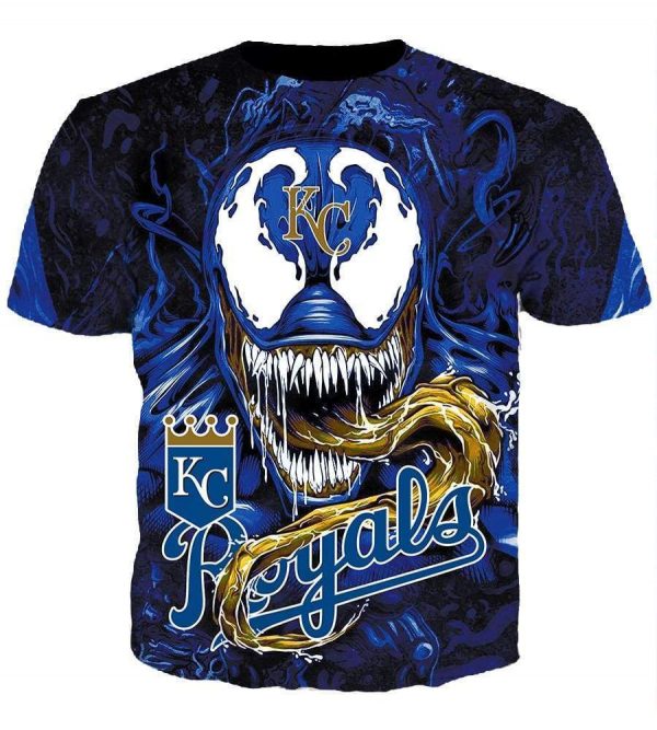 Kansas City Royals Venom Hoodies - Pullover Blue Hoodie