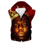 King Biggie Hoodie - Notorious Smalls Pullover Red Hoodie