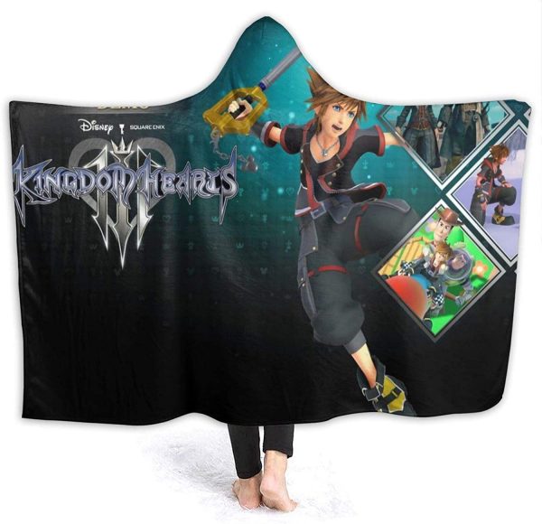 Kingdom-Hearts Blanket - Super Soft Flannel Hooded Blanket