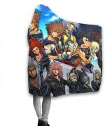 Kingdom Hearts Flannel Hooded Blanket - Anime Blanket