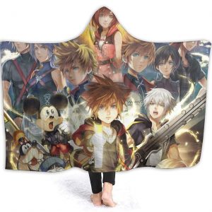 Kingdom Hearts Hooded Blanket - Flannel Blanket