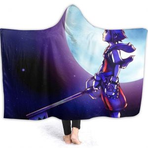 Kingdom-Hearts Hooded Blanket - Flannel for Bed Blanket