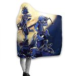 Kingdom-Hearts Hooded Blanket - Flannel for Bed Sofa Lightweight Blanket