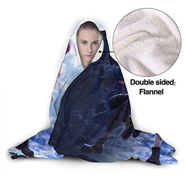 Kingdom Hearts Hooded Blanket - Flannel Lightweight Blanket