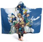 Kingdom-Hearts Hooded Blanket -  Flannel Sofa Lightweight Blanket